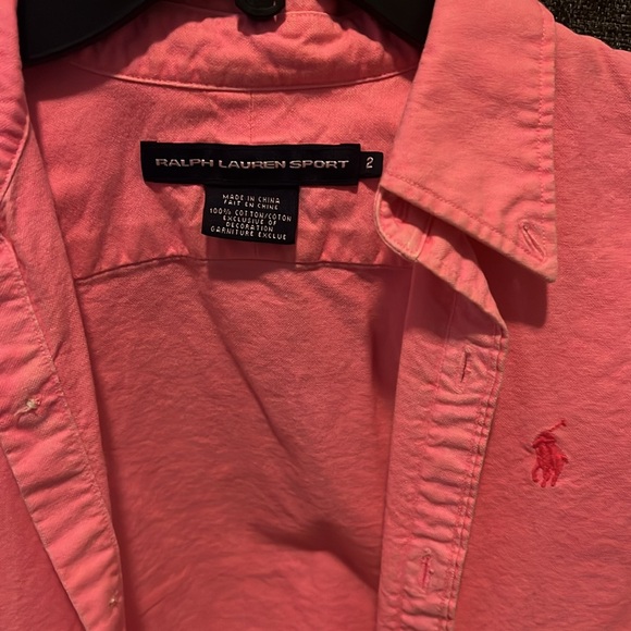 Ralph Lauren Bright Pink Button Down - Picture 2 of 3